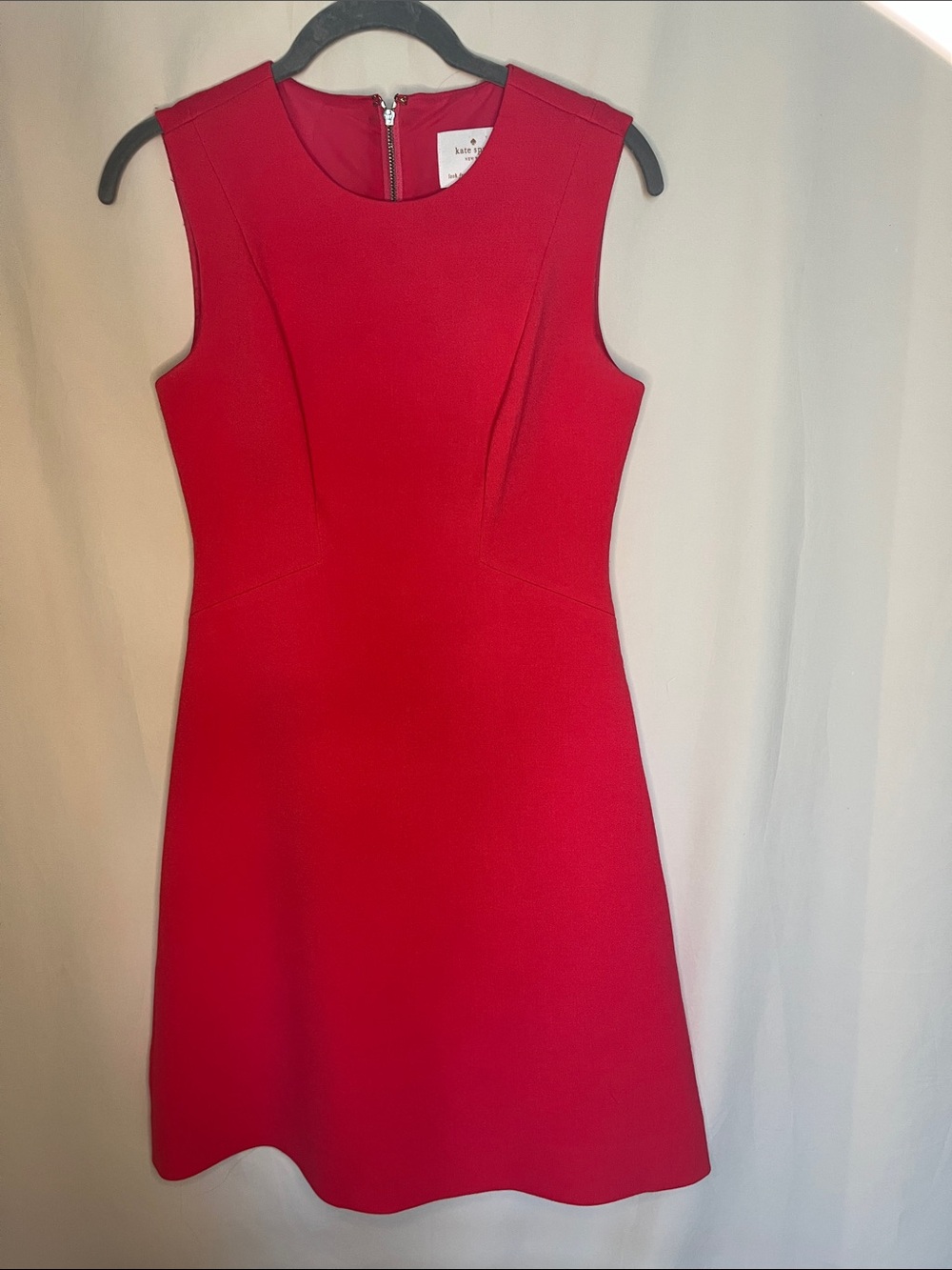 kate spade Sleeveless Red Fit-and-Flare Dress